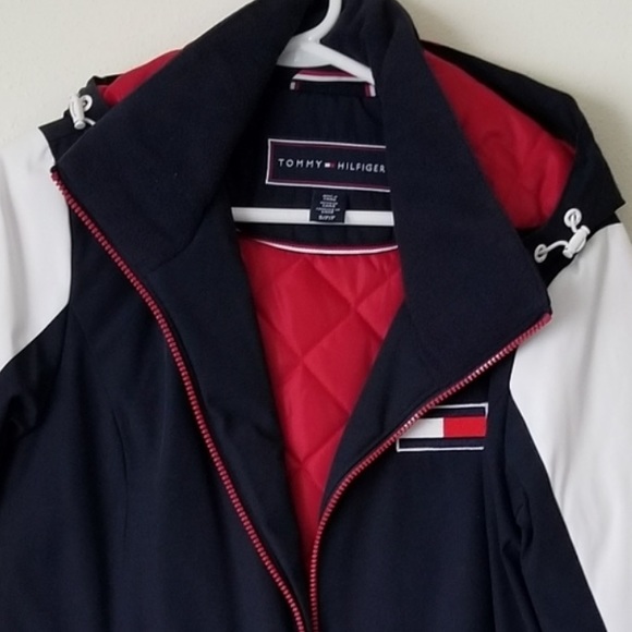 Tommy Hillfiger Color Block Large Logo Jacket Size S - Picture 8 of 10